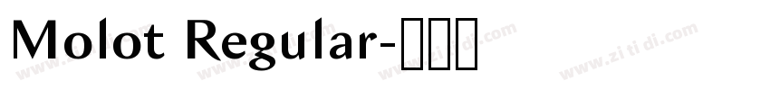 Molot Regular字体转换